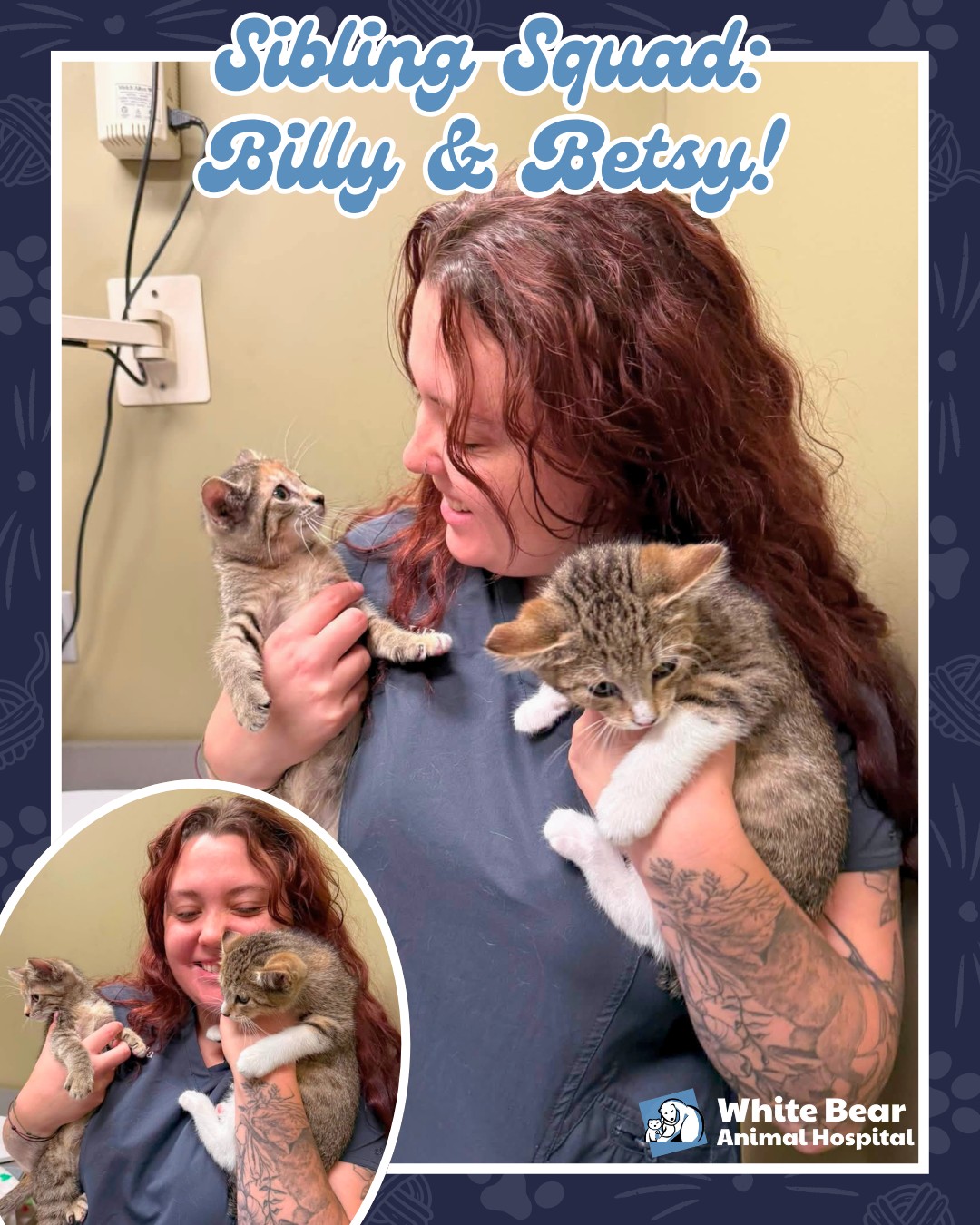 Why have one kitten… when you can have two? 😻😻
Meet siblings Billy and Betsy, who recently visited White Bear Animal Hospital for their new patient exams with Dr. Zupancich! These two did a great job and gave our team twice the kitten love. 💙🐾
Early kitten visits are an important part of building a healthy start. Kittens are still developing their immune systems, which can leave them especially vulnerable to infectious diseases and parasites.
Keeping up with recommended exams and vaccinations helps protect kittens against serious illnesses such as:
🐱 Feline Panleukopenia: A highly contagious virus that can cause severe vomiting, diarrhea, dehydration, and even death, particularly in young kittens.
🤧 Feline Herpesvirus & Calicivirus: Common causes of upper respiratory disease that can lead to sneezing, congestion, eye problems, mouth ulcers, and other complications.
🦠 Feline Leukemia Virus (FeLV): A contagious virus that can weaken the immune system and contribute to serious illness. Our team can help determine appropriate testing and vaccination based on your kitten's age and lifestyle.
🪱 Kitten visits also give us a chance to check for intestinal parasites, fleas, and other health concerns that may not always be obvious at home.
Because kittens need a series of vaccines and boosters as they grow, staying on schedule is an important part of developing reliable protection.
Billy and Betsy are off to a great start, and we're excited to watch this sibling squad grow! ❤️
#WhiteBearAnimalHospital #WhiteBearLakeMN #MinnesotaCats #FearFreePets #LocallyOwnedVet #WhiteBearLakePets #IndependentVet #PetParentsOfMN #PetsofWhiteBearLake #WhiteBearPets #WBAHTeam #WhiteBearLakePetParents